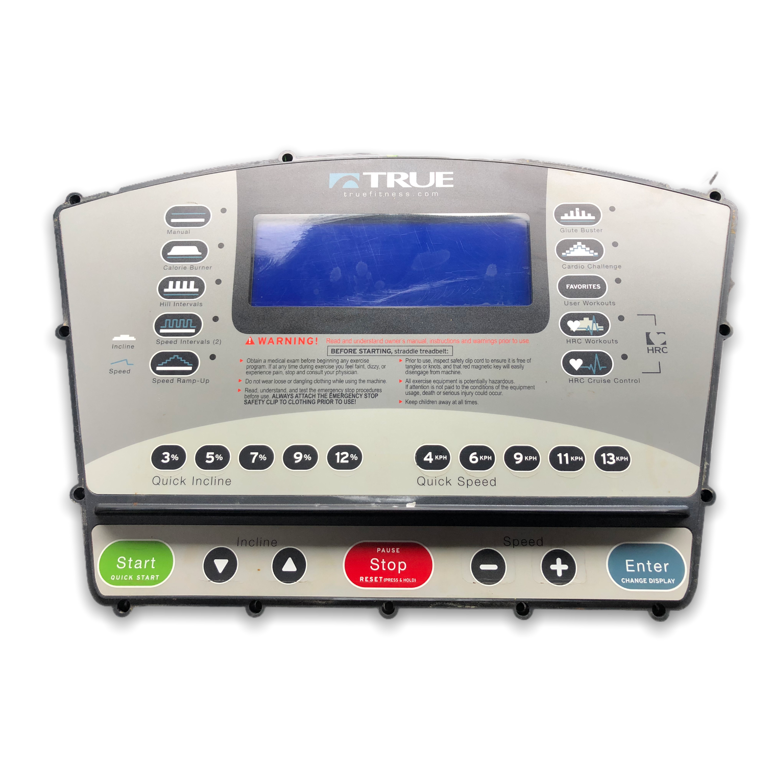 แผงหน้าจอลู่วิ่ง True ps100