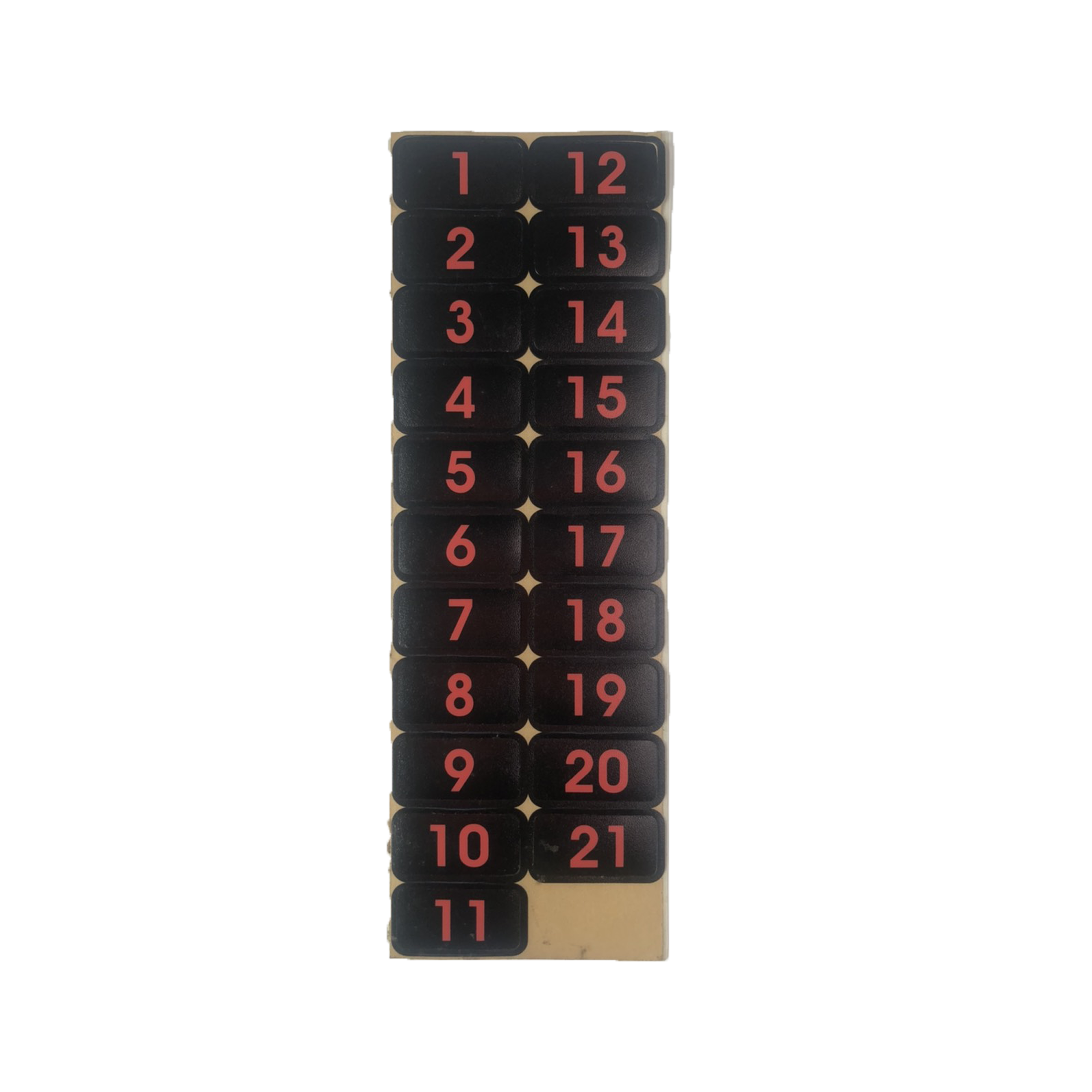 WEIGHT STACK LABEL
